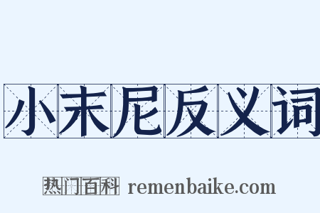 小末尼反义词是什么意思的图片